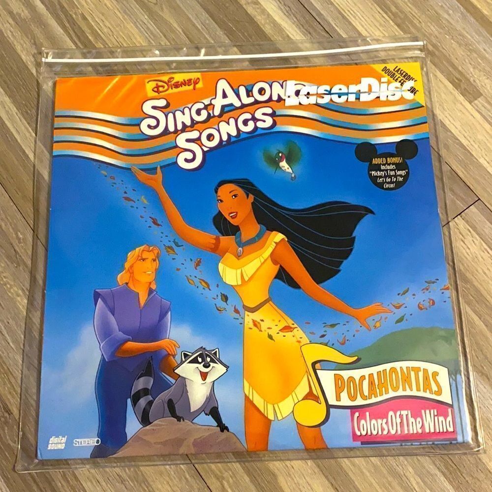 Disney sing-along songs Pocahontas display music